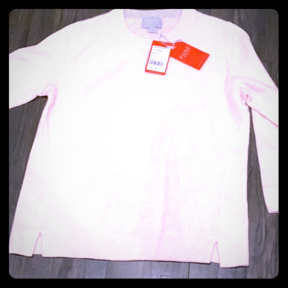 Cashmere light pink sweater